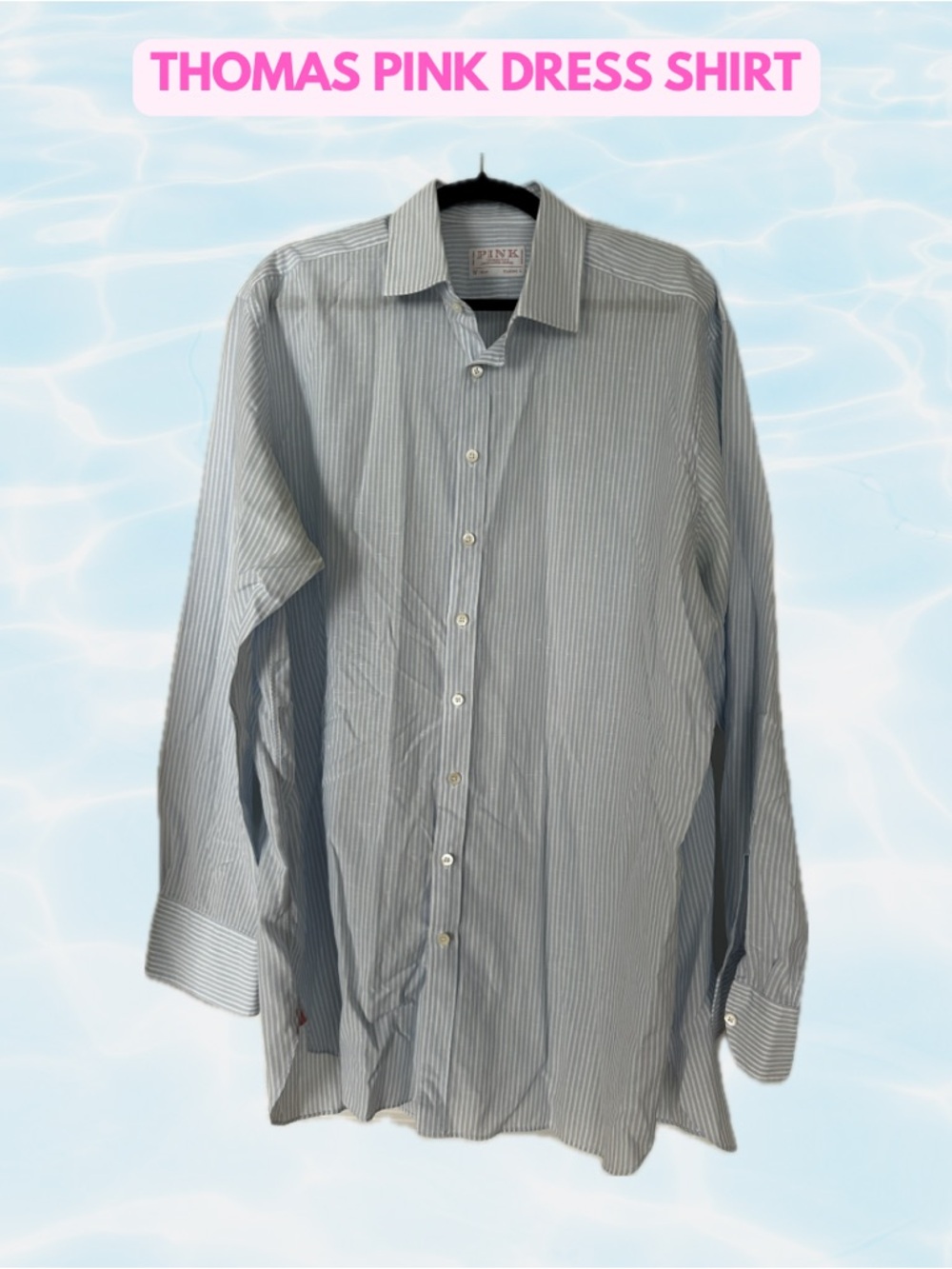 Thomas Pink Cotton & Linen Dress Shirt